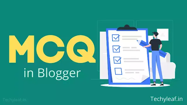 How to add a multiple choice question (MCQ) in Blogger?