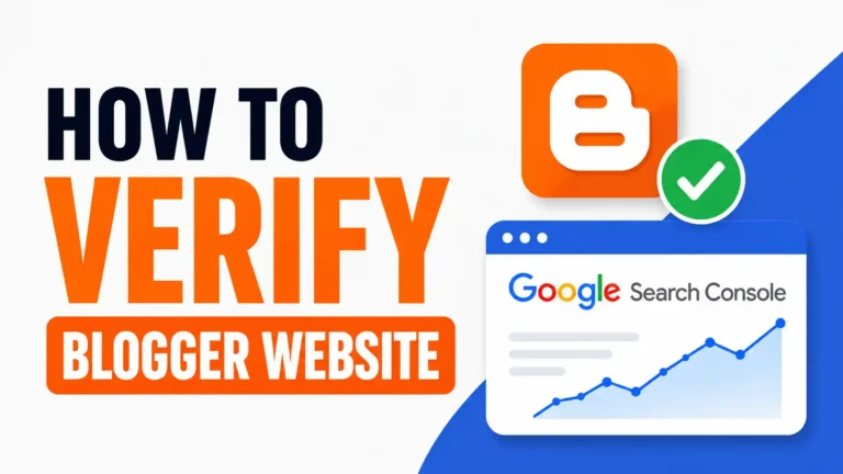 How to Verify a Blogger Website