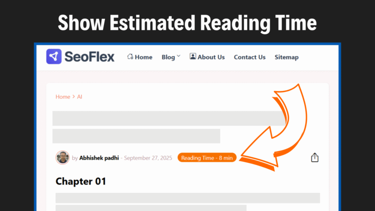 Show Estimated Reading TIme in blogger